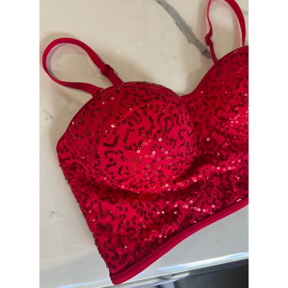 Balera Red Sequin Top-Size MA